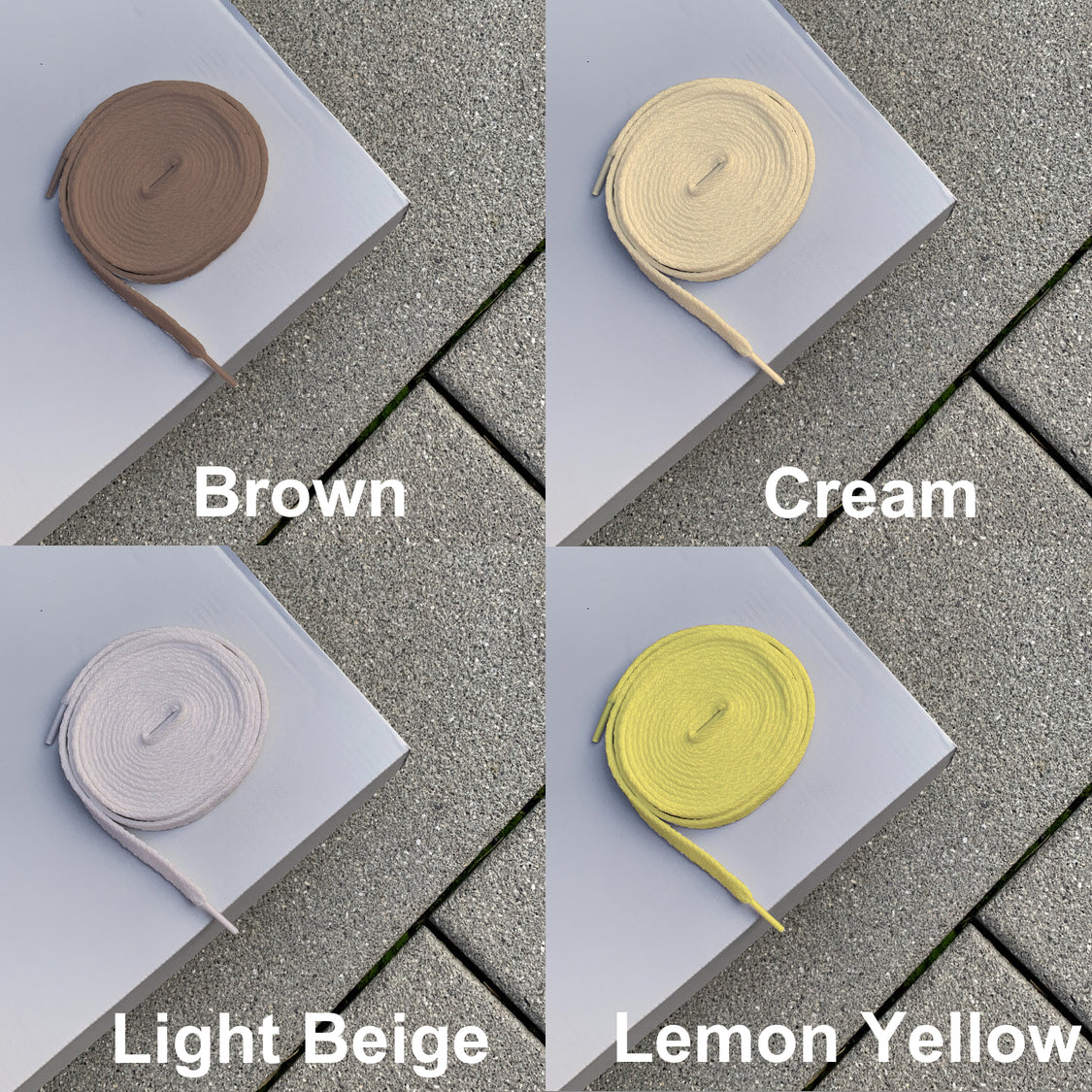 COTTON SHOELACES I 24 COLORS (mit Längen) - NOVEL Aaron Schröer-High Quality Custom Sneaker