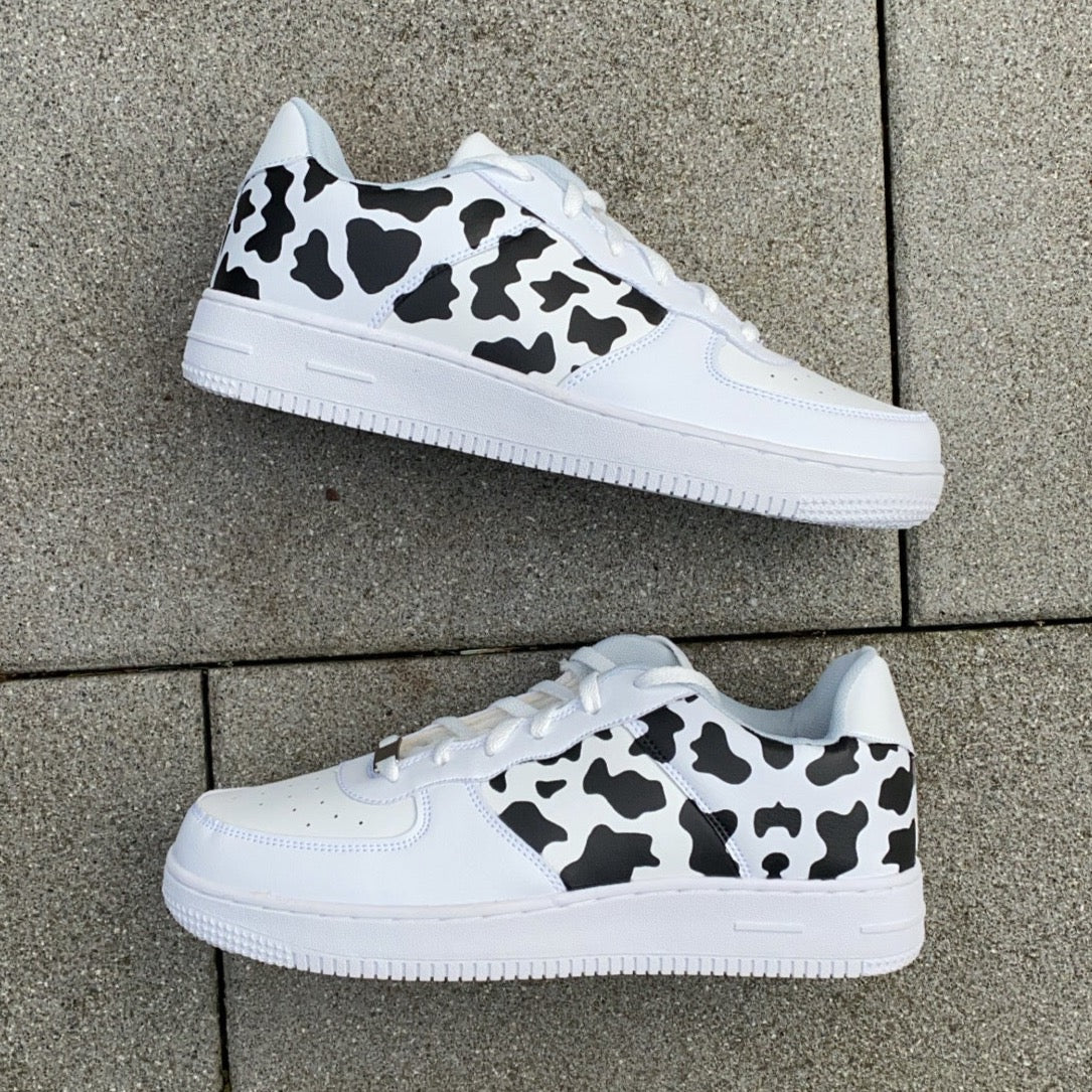 COW PATTERN SHOES (Unbranded, Custom Sneaker) - NOVEL Aaron Schröer-High Quality Custom Sneaker