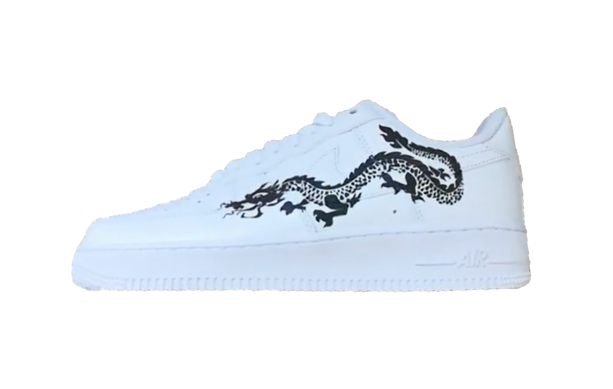 RAINBOW REFLECTIVE DRAGON NIKE AIR FORCE 1 - NOVEL Aaron Schröer-High Quality Custom Sneaker