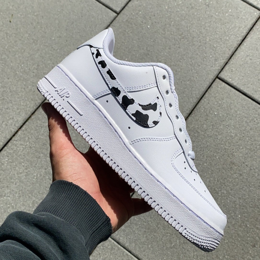 COW PATTERN NIKE AIR FORCE 1 - NOVEL Aaron Schröer-High Quality Custom Sneaker