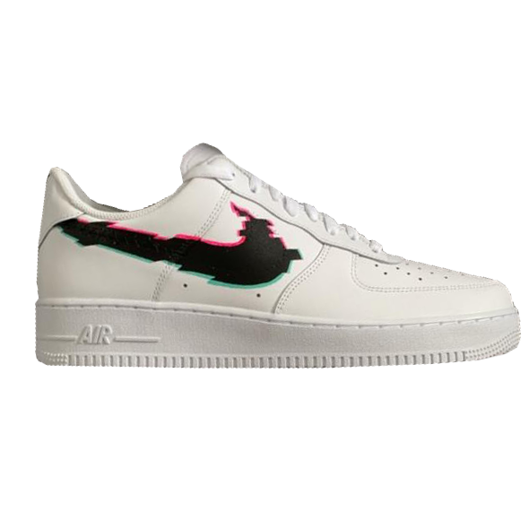 GLITCH EFFECT NIKE AIR FORCE 1 - NOVEL Aaron Schröer-High Quality Custom Sneaker