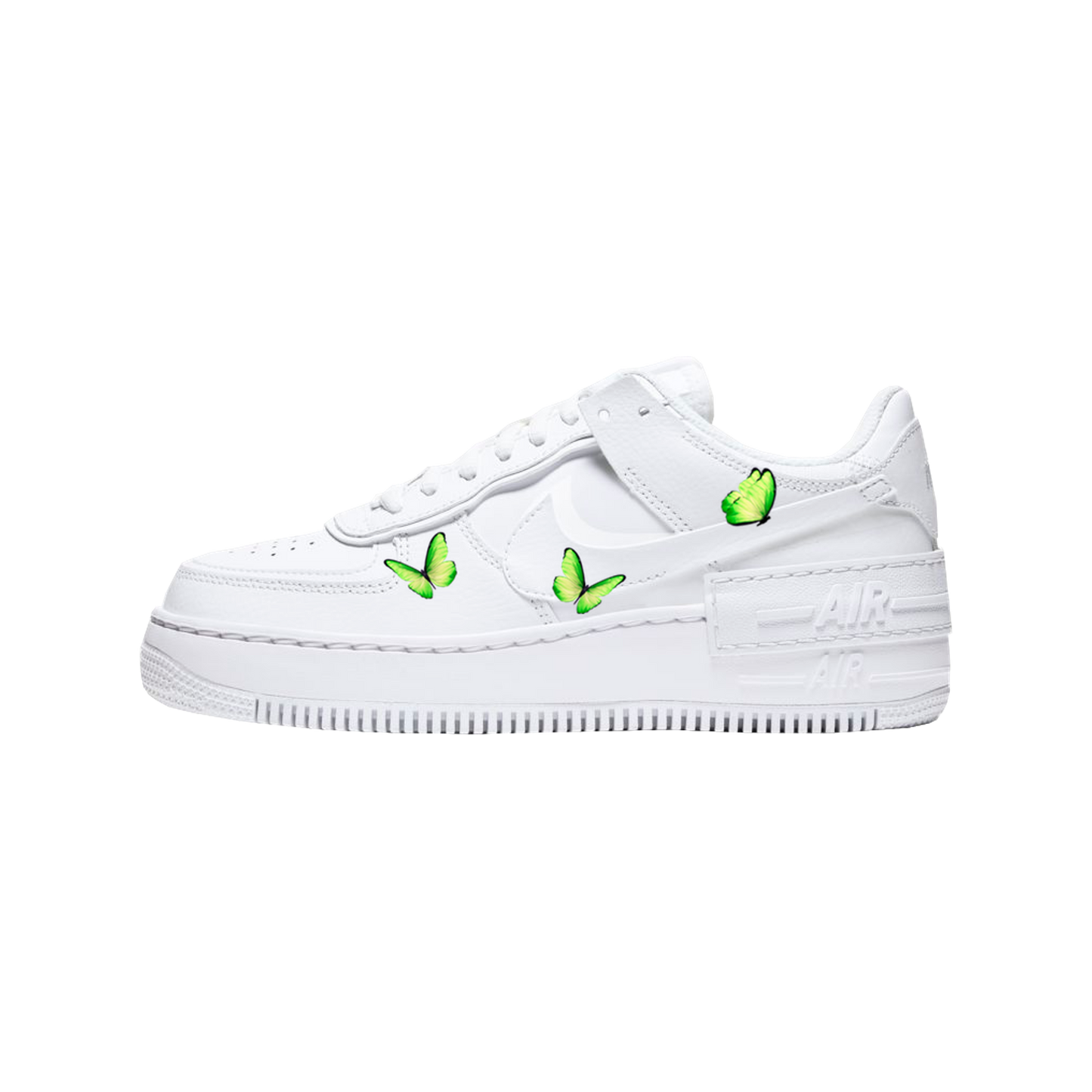 NIKE AIR FORCE 1 SHADOW with "SMALL BUTTERFLIES PRINT DESIGN" - NOVEL Aaron Schröer-High Quality Custom Sneaker