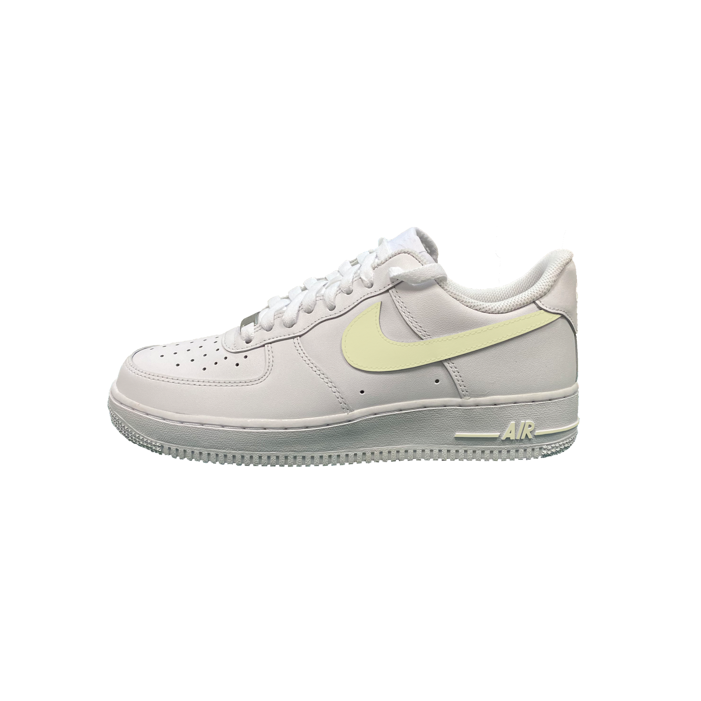 YELLOW PASTEL NIKE AIR FORCE 1 - NOVEL Aaron Schröer-High Quality Custom Sneaker