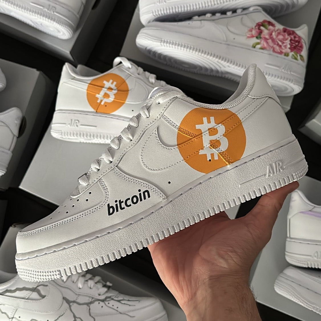 BITCOIN DESIGN NIKE AIR FORCE 1 - NOVEL Aaron Schröer-High Quality Custom Sneaker