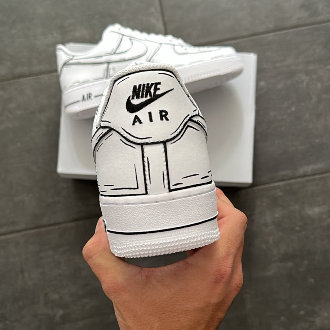 CARTOON DESIGN NIKE AIR FORCE 1 - NOVEL Aaron Schröer-High Quality Custom Sneaker