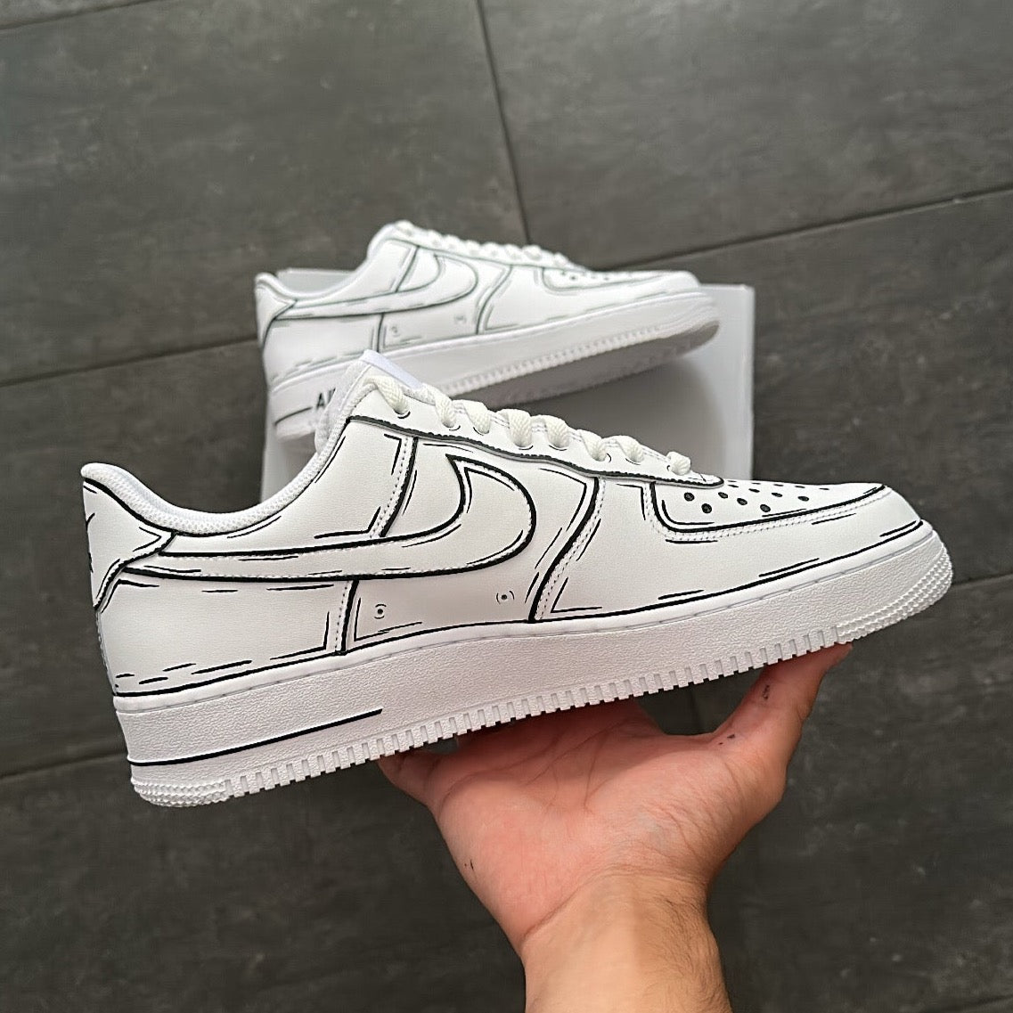 CARTOON DESIGN NIKE AIR FORCE 1 - NOVEL Aaron Schröer-High Quality Custom Sneaker