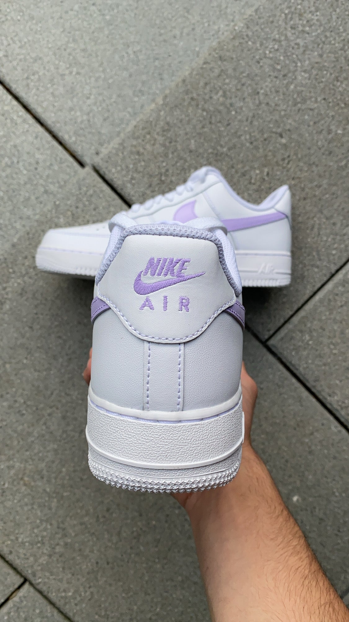 PURPLE PASTEL NIKE AIR FORCE 1 - NOVEL Aaron Schröer-High Quality Custom Sneaker