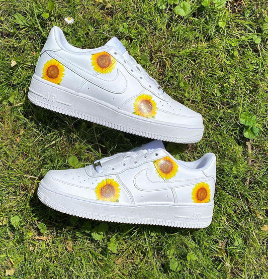 SUNFLOWER NIKE AIR FORCE 1 - NOVEL Aaron Schröer-High Quality Custom Sneaker