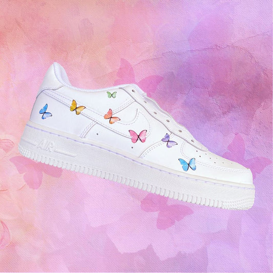 SMALL BUTTERFLIES NIKE AIR FORCE 1 - NOVEL Aaron Schröer-High Quality Custom Sneaker