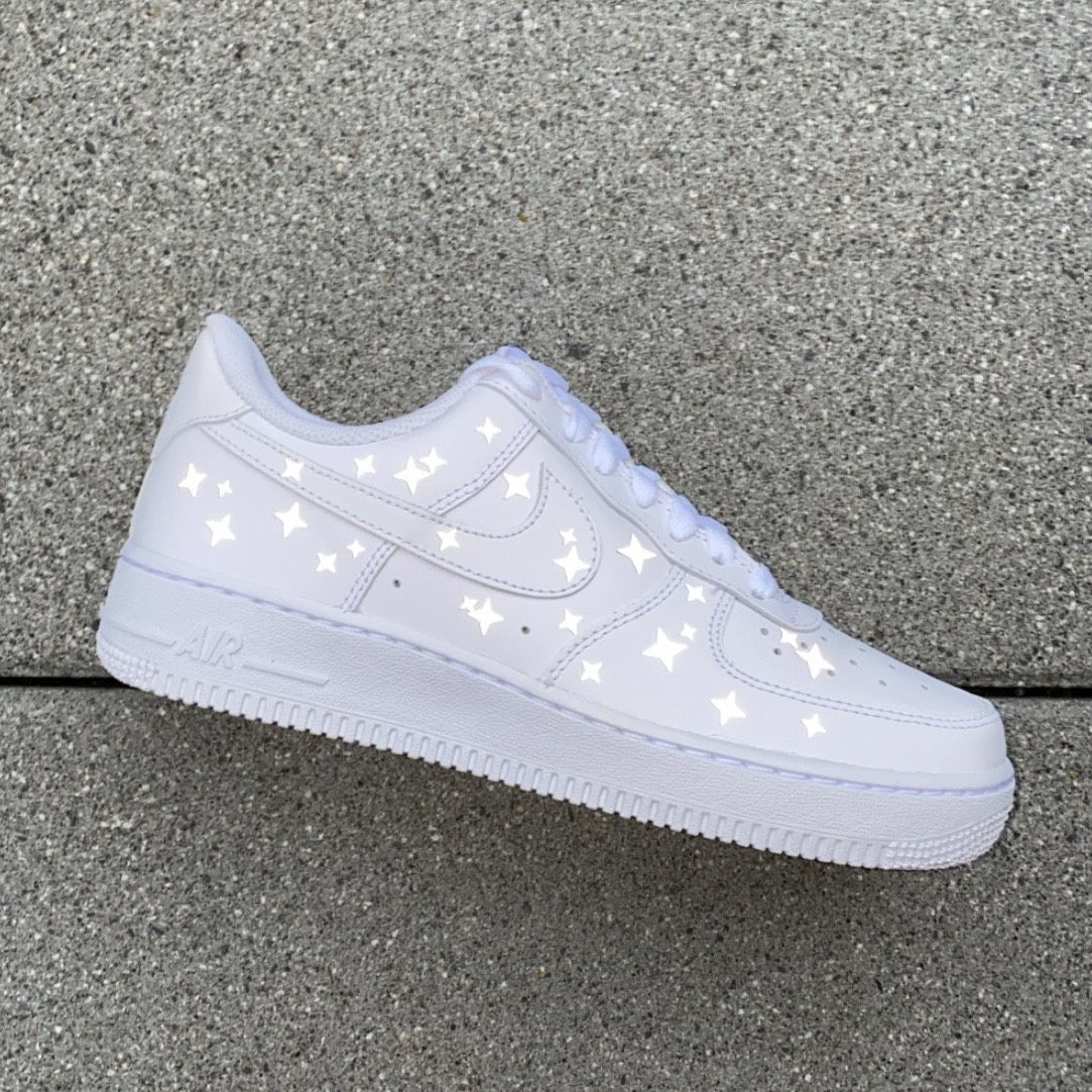 REFLECTIVE STARS NIKE AIR FORCE 1 - NOVEL Aaron Schröer-High Quality Custom Sneaker