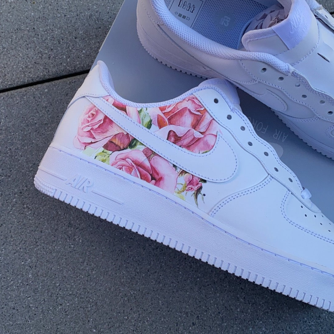 CUT ROSE NIKE AIR FORCE 1 - NOVEL Aaron Schröer-High Quality Custom Sneaker