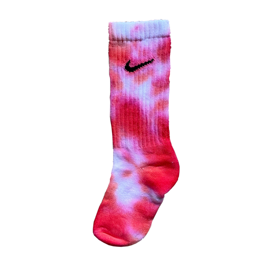 UNIQUE RED NIKE TIE DYE SOCKS - NOVEL Aaron Schröer-High Quality Custom Sneaker