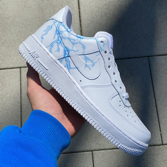 BLUE LIGHTNING NIKE AIR FORCE 1 - NOVEL Aaron Schröer-High Quality Custom Sneaker