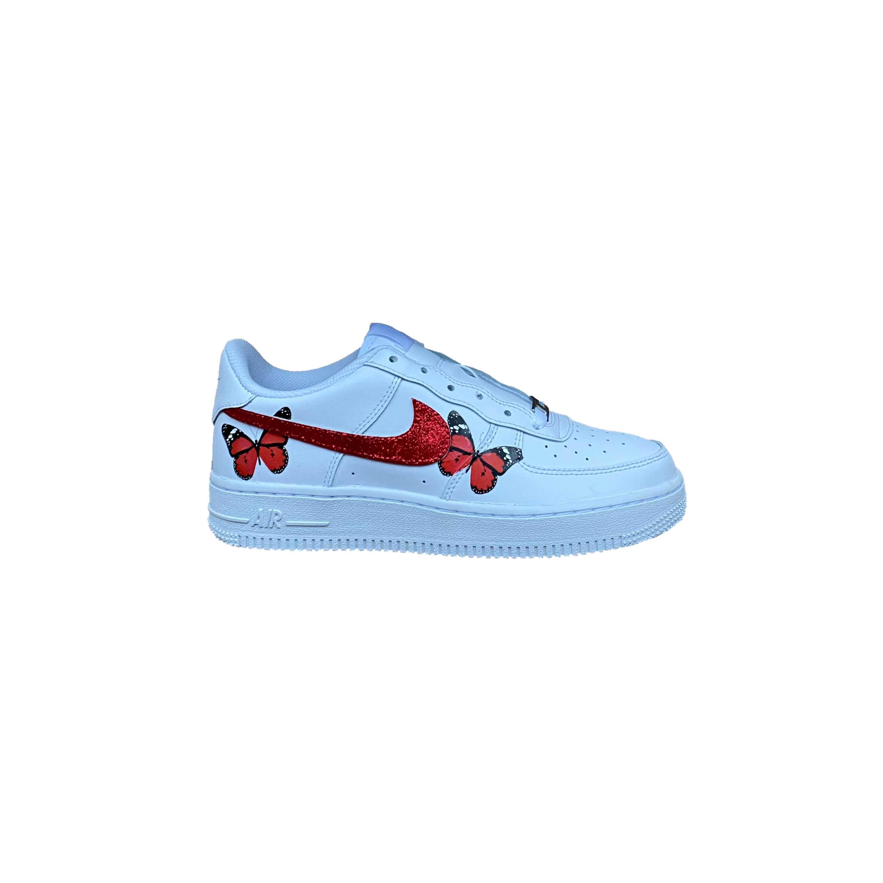 Blue hd clear hot sale butterfly air force 1