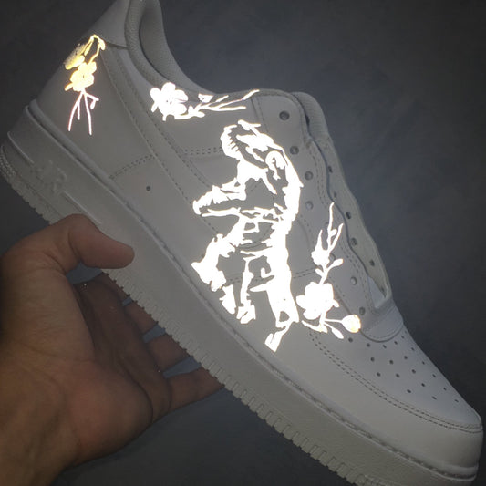 REFLECTIVE DINOSAUR AIR FORCE 1 - NOVEL Aaron Schröer-High Quality Custom Sneaker