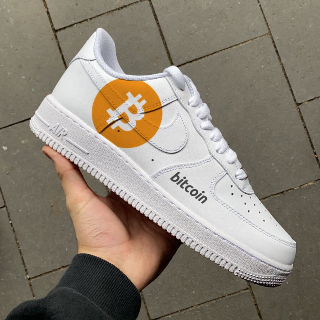 BITCOIN DESIGN NIKE AIR FORCE 1 - NOVEL Aaron Schröer-High Quality Custom Sneaker