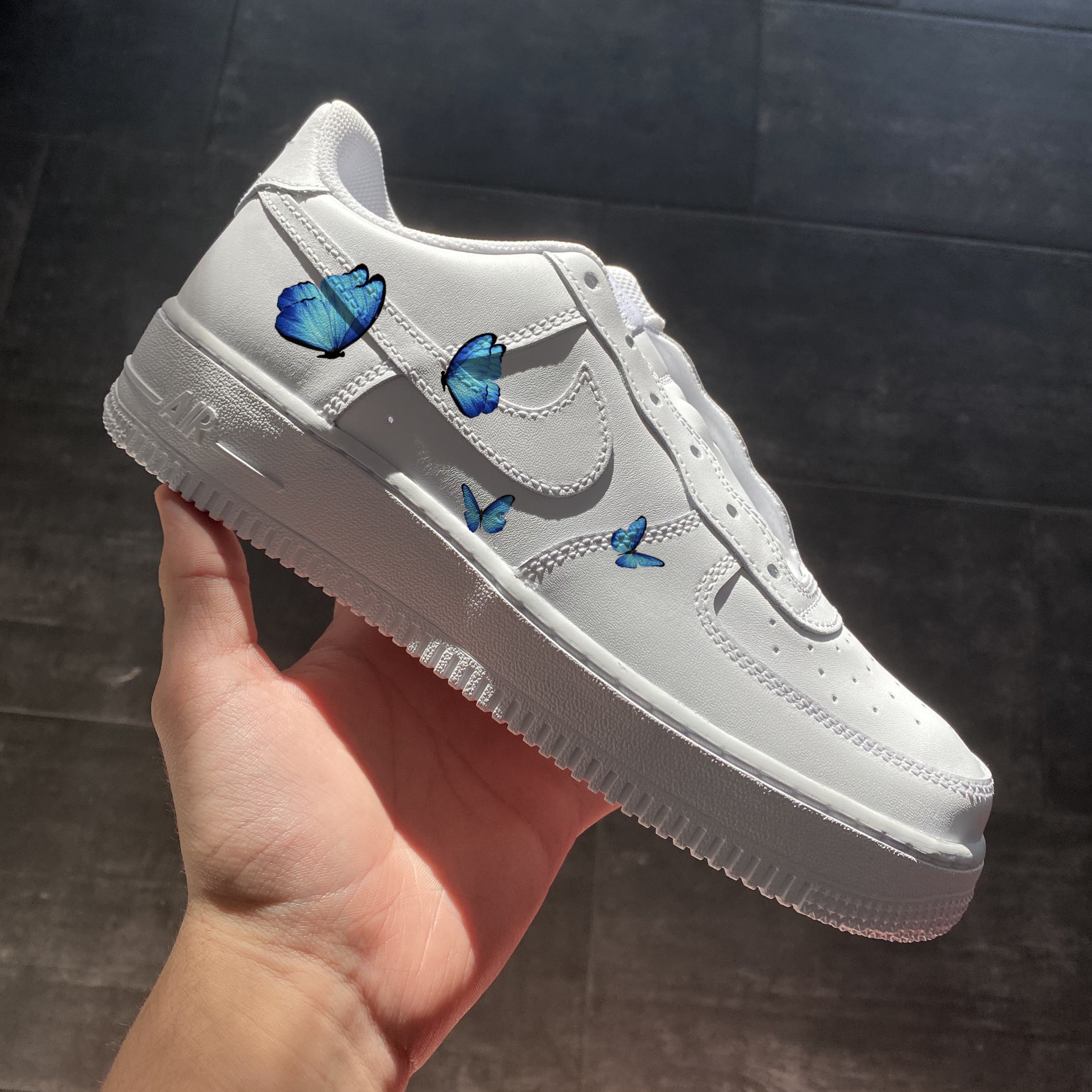 SMALL BUTTERFLIES Nike Air Force 1 - NOVEL Aaron Schröer-High Quality Custom Sneaker