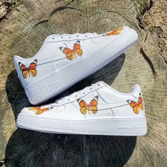 Air force 2025 ones with butterflies