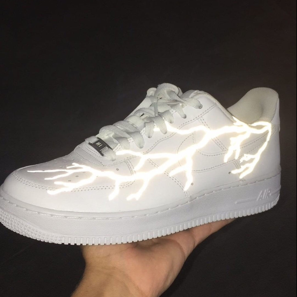 REFLECTIVE LIGHTNING AIR FORCE 1 - NOVEL Aaron Schröer-High Quality Custom Sneaker