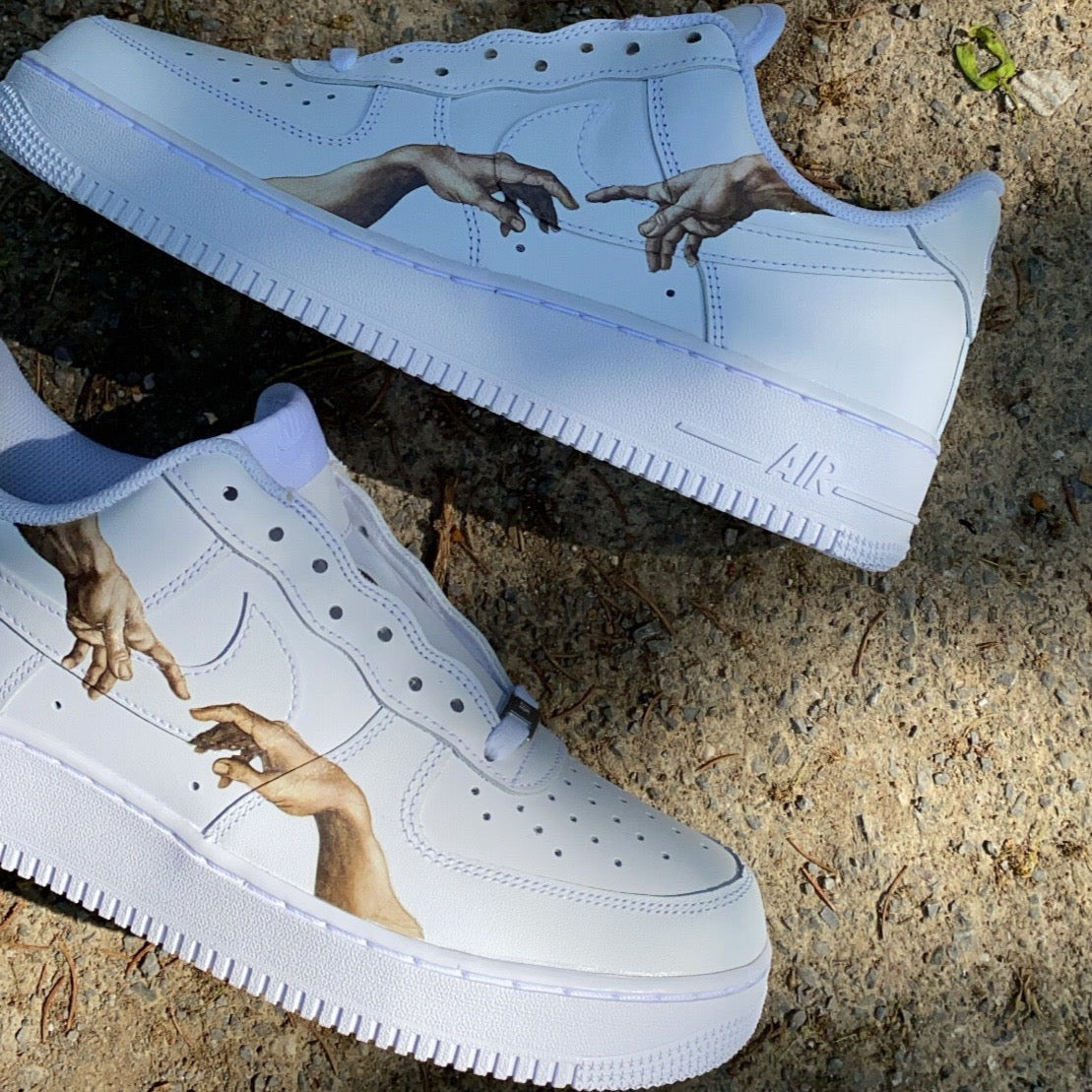 HANDS NIKE AIR FORCE 1 - NOVEL Aaron Schröer-High Quality Custom Sneaker