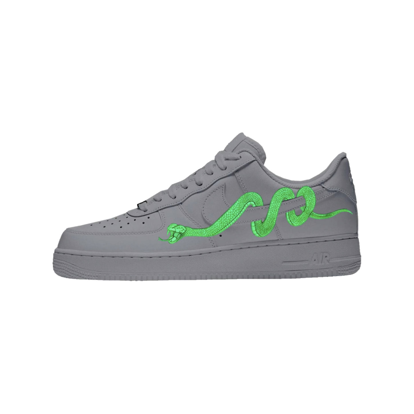 GITD SNAKE NIKE AIR FORCE 1 - NOVEL Aaron Schröer-High Quality Custom Sneaker