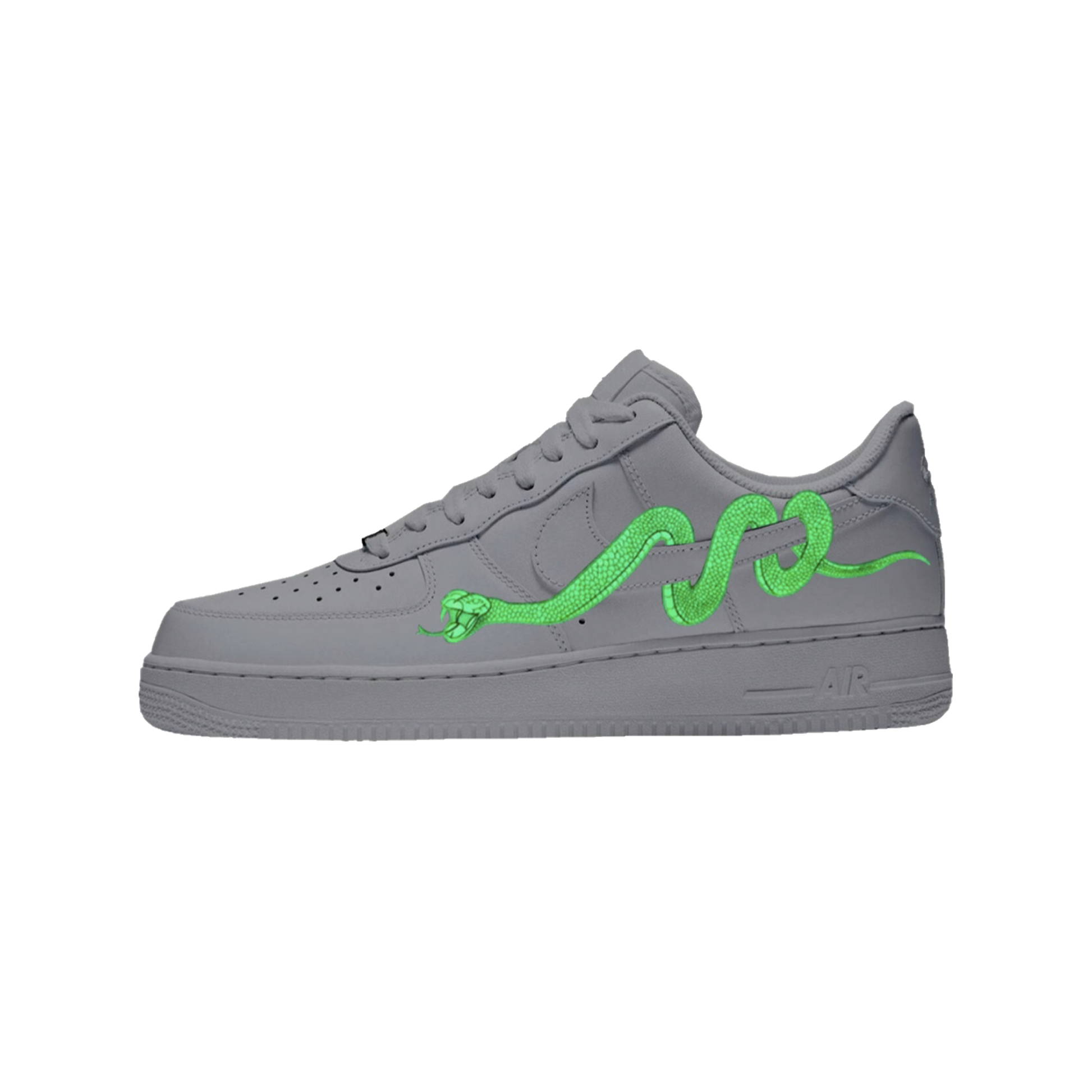 GITD SNAKE NIKE AIR FORCE 1 - NOVEL Aaron Schröer-High Quality Custom Sneaker