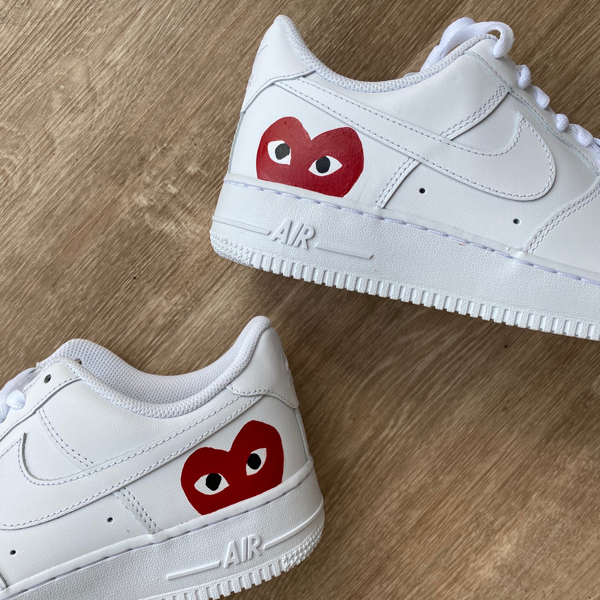 HEART DESIGN NIKE AIR FORCE 1 - NOVEL Aaron Schröer-High Quality Custom Sneaker