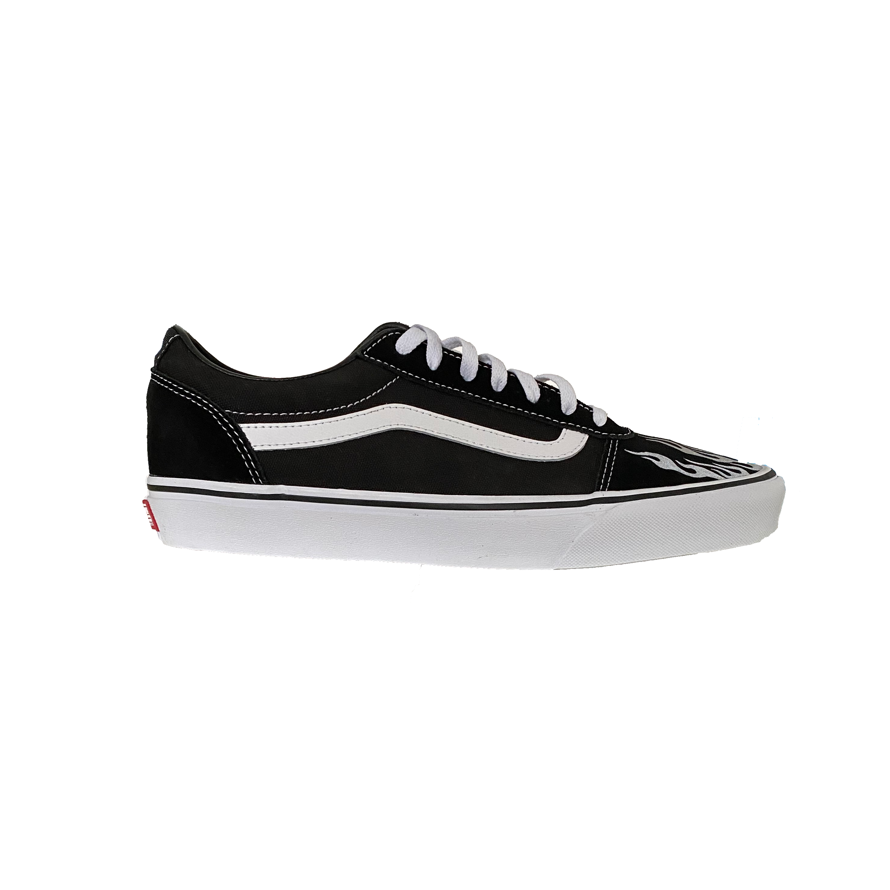 Vans old top school custom flame