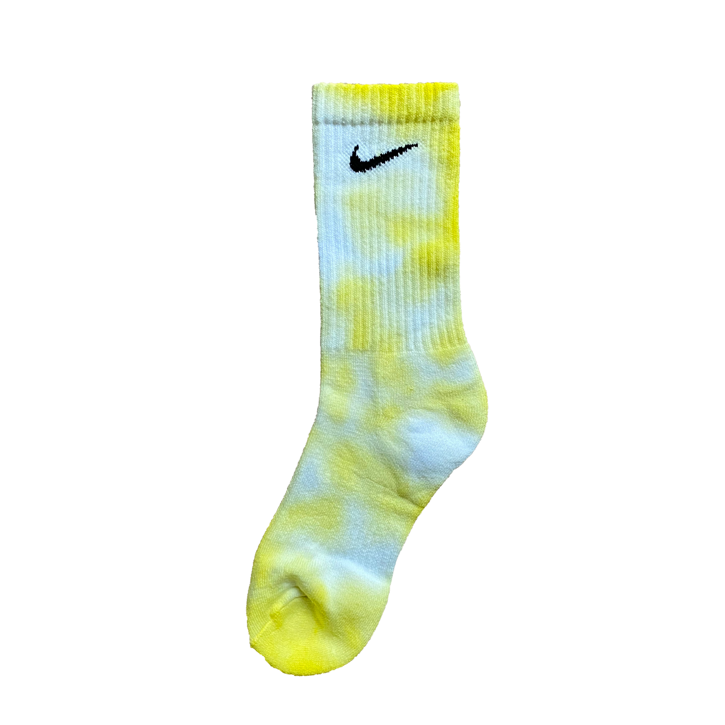 UNIQUE YELLOW NIKE TIE DYE SOCKS - NOVEL Aaron Schröer-High Quality Custom Sneaker