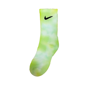 UNIQUE SMALL GREEN TIE DYE NIKE SOCKS - NOVEL Aaron Schröer-High Quality Custom Sneaker
