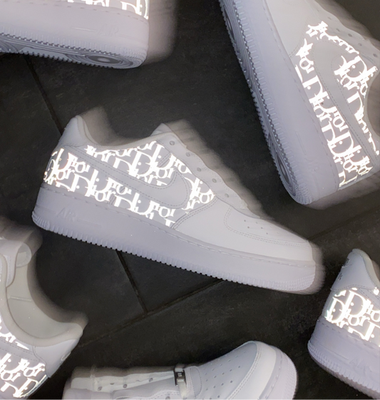 REFLECTIVE D NIKE AIR FORCE 1 - NOVEL Aaron Schröer-High Quality Custom Sneaker