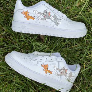 MOUSE AND CAT NIKE AIR FORCE 1 - NOVEL Aaron Schröer-High Quality Custom Sneaker